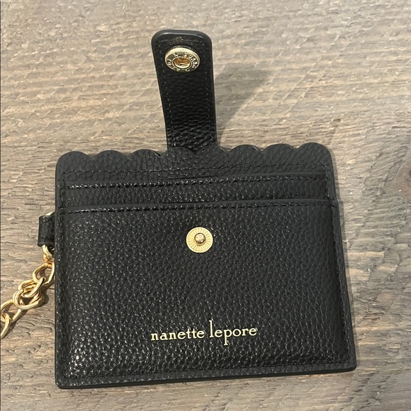 Nanette Lepore Black Textured Card Holder - Picture 7 of 7
